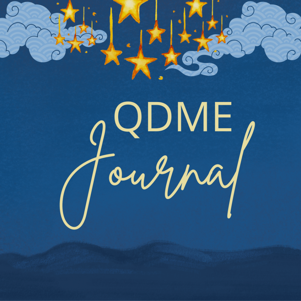 QDME Journal image with a starry night in the background